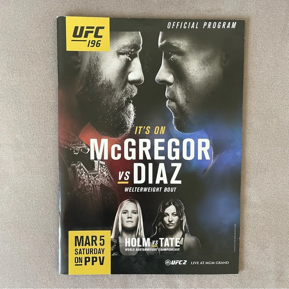 UFC 196 Official Programs - Picture 3 of 9